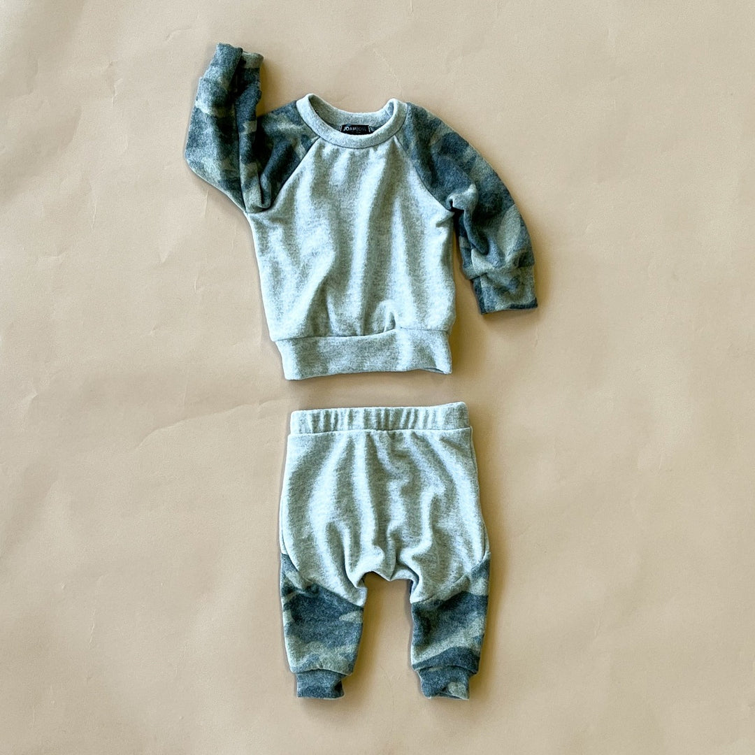 Oren Baby Set | Heather w/ Camo Faux Cashmere – Joah Love