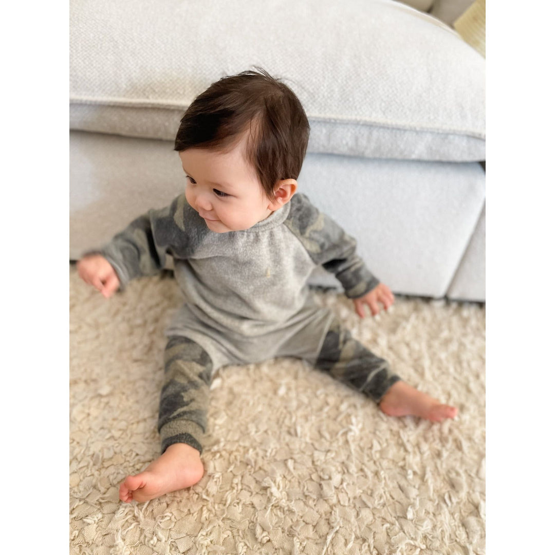 Oren Baby Set | Heather w/ Camo Faux Cashmere – Joah Love